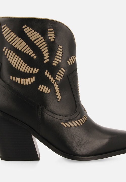 COWBOY BOOTS EMBROIDERED LEATHER RAJEC