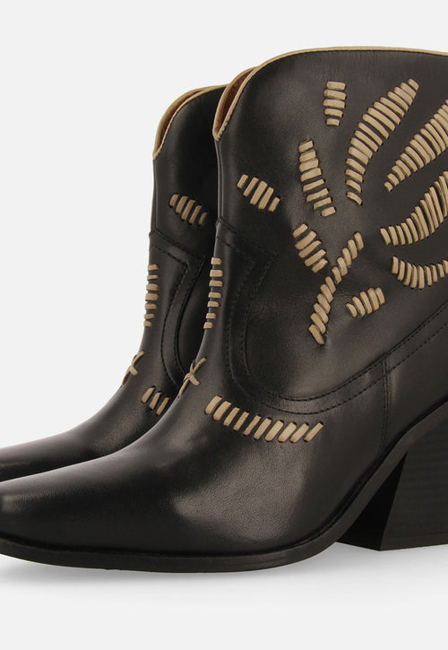 COWBOY BOOTS EMBROIDERED LEATHER RAJEC