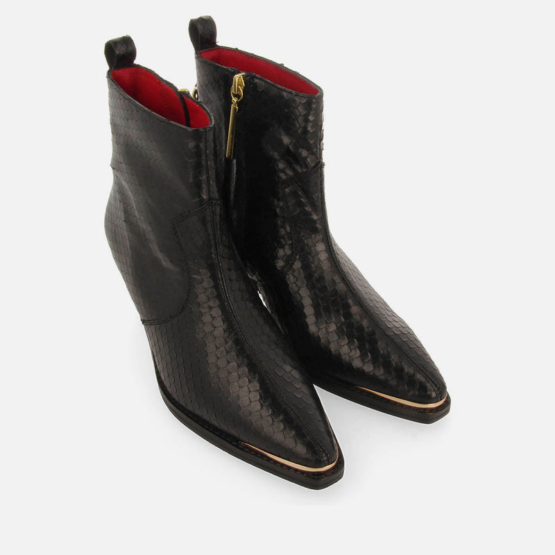 COWBOY LEATHER HEEL BOOTS SMYRNA