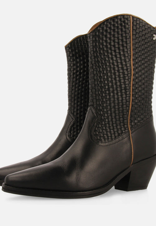 BOTAS COWBOY TRENZADO TACÓN PIEL AMPASS