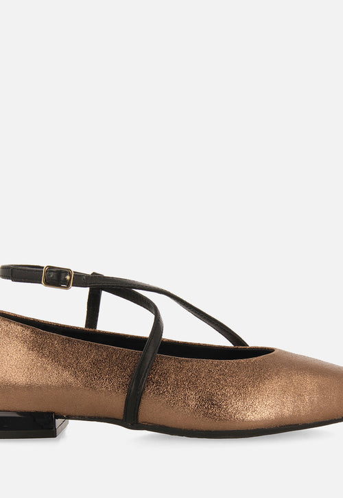 SAPATILHAS METÁLICAS DE PELE TURKEVE