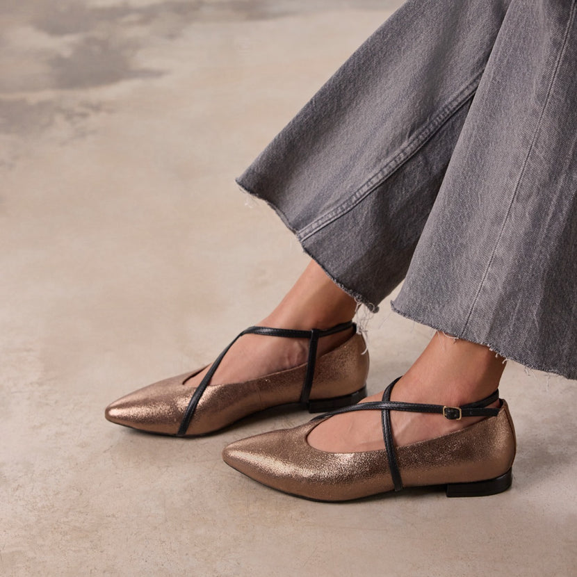 BAILARINAS METALIZADAS PIEL TURKEVE