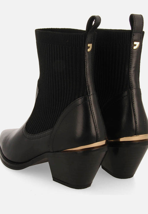 BOTINES COWBOY TIPO CALCETÍN TACÓN PIEL TAPOLCA