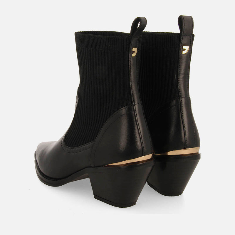 BOTINES COWBOY TIPO CALCETÍN TACÓN PIEL TAPOLCA