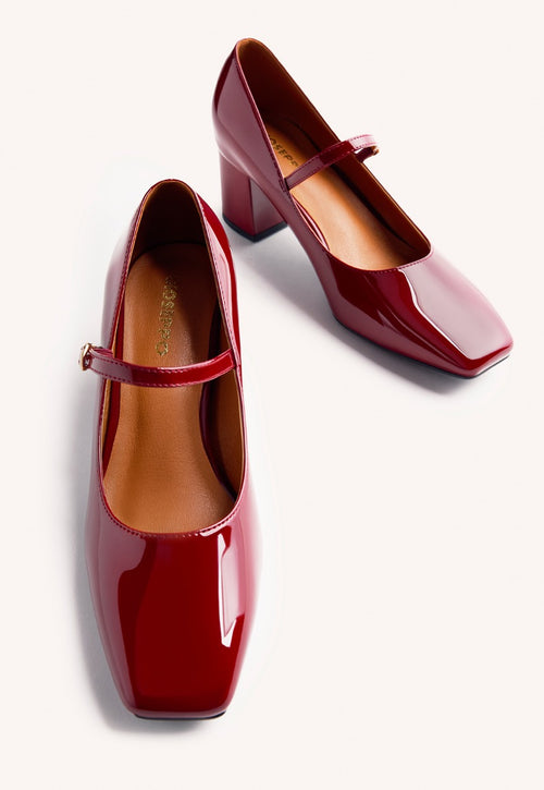 PATENT LEATHER EFFECT MARY-JANES WINDHAM
