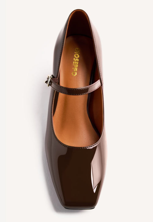 PATENT LEATHER EFFECT MARY-JANES WINDHAM