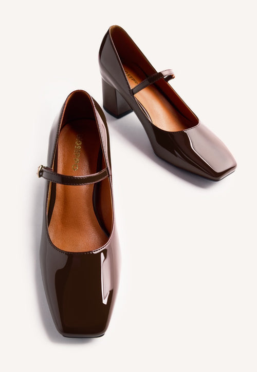 PATENT LEATHER EFFECT MARY-JANES WINDHAM
