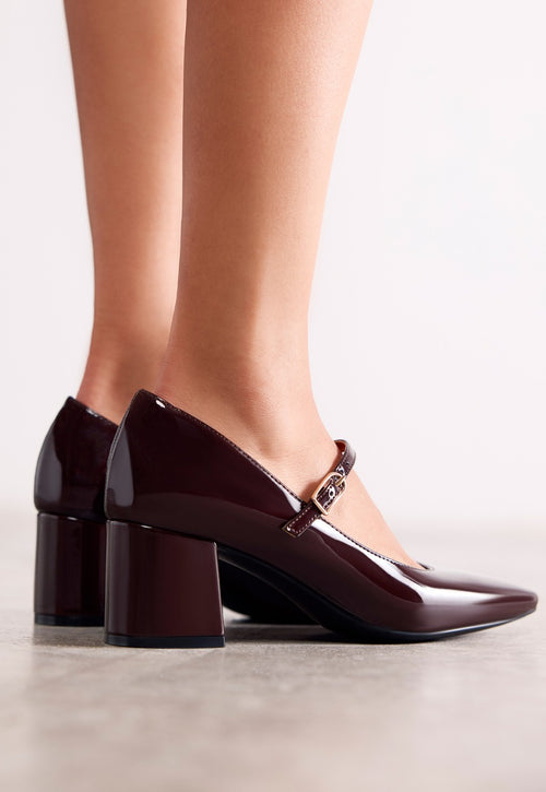 PATENT LEATHER EFFECT MARY-JANES WINDHAM