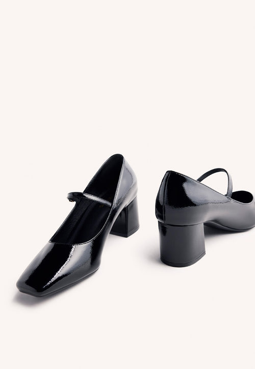 PATENT LEATHER EFFECT MARY-JANES WINDHAM