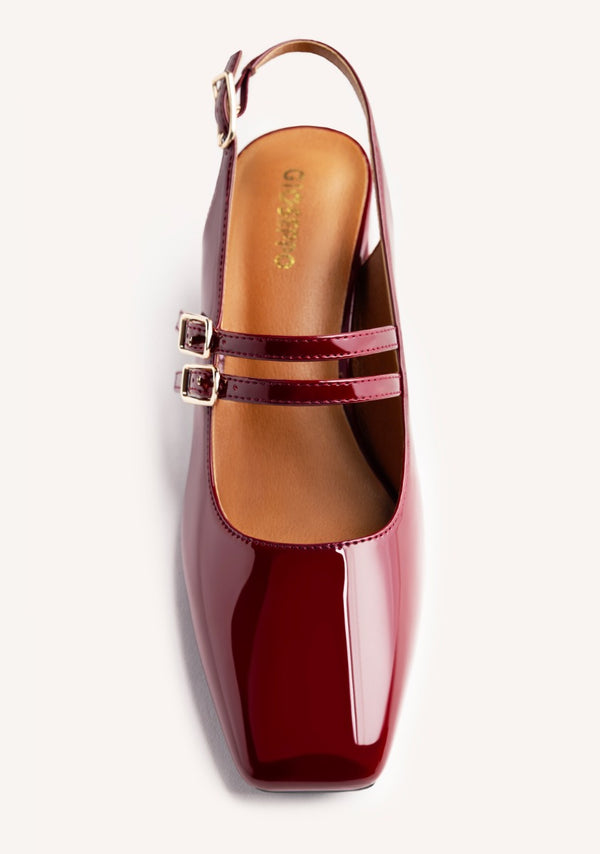 BALLERINES EFFET CUIR VERNI SODUS
