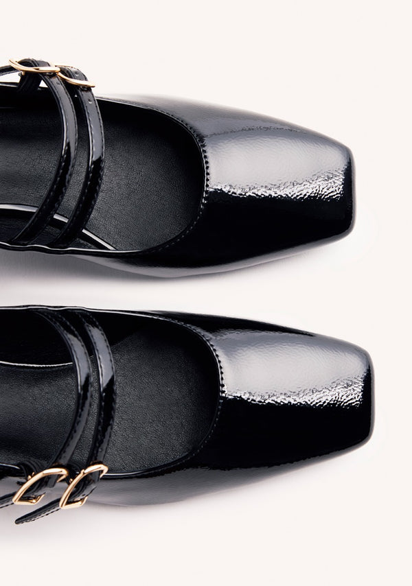 BALLERINES EFFET CUIR VERNI SODUS