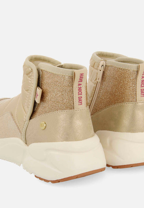 QUILTED METALLIC UDBY BOOTS