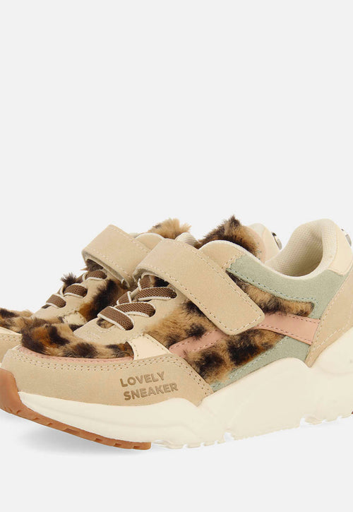 SNEAKERS PELO ESTAMPADO LEOPARDO LIPANY