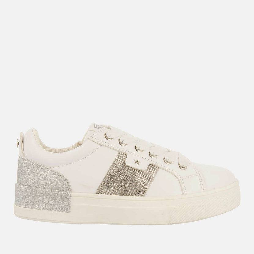 SCARPE DA TENNIS CON GLITTER E STRASS SLIAC
