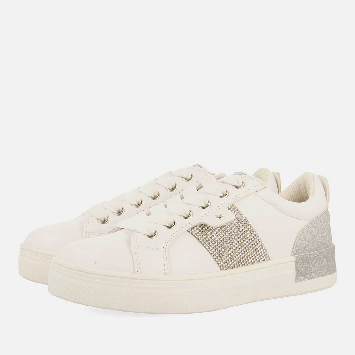 SCARPE DA TENNIS CON GLITTER E STRASS SLIAC