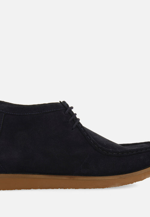 BOYLSTON WALLABEE STYLE LEATHER BOOTS