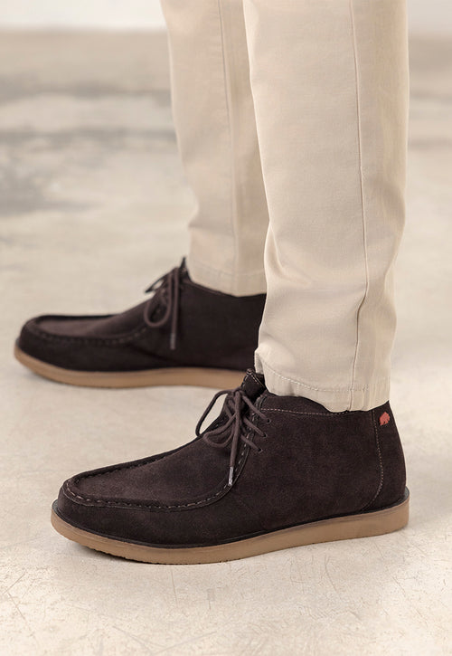 BOTAS DE COURO ESTILO WALLABEE BOYLSTON