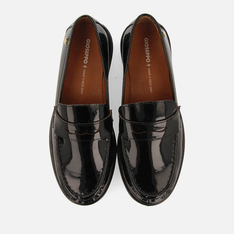LOAFERS WITH MASK IN PATENT LEATHER EFFECT SNINA