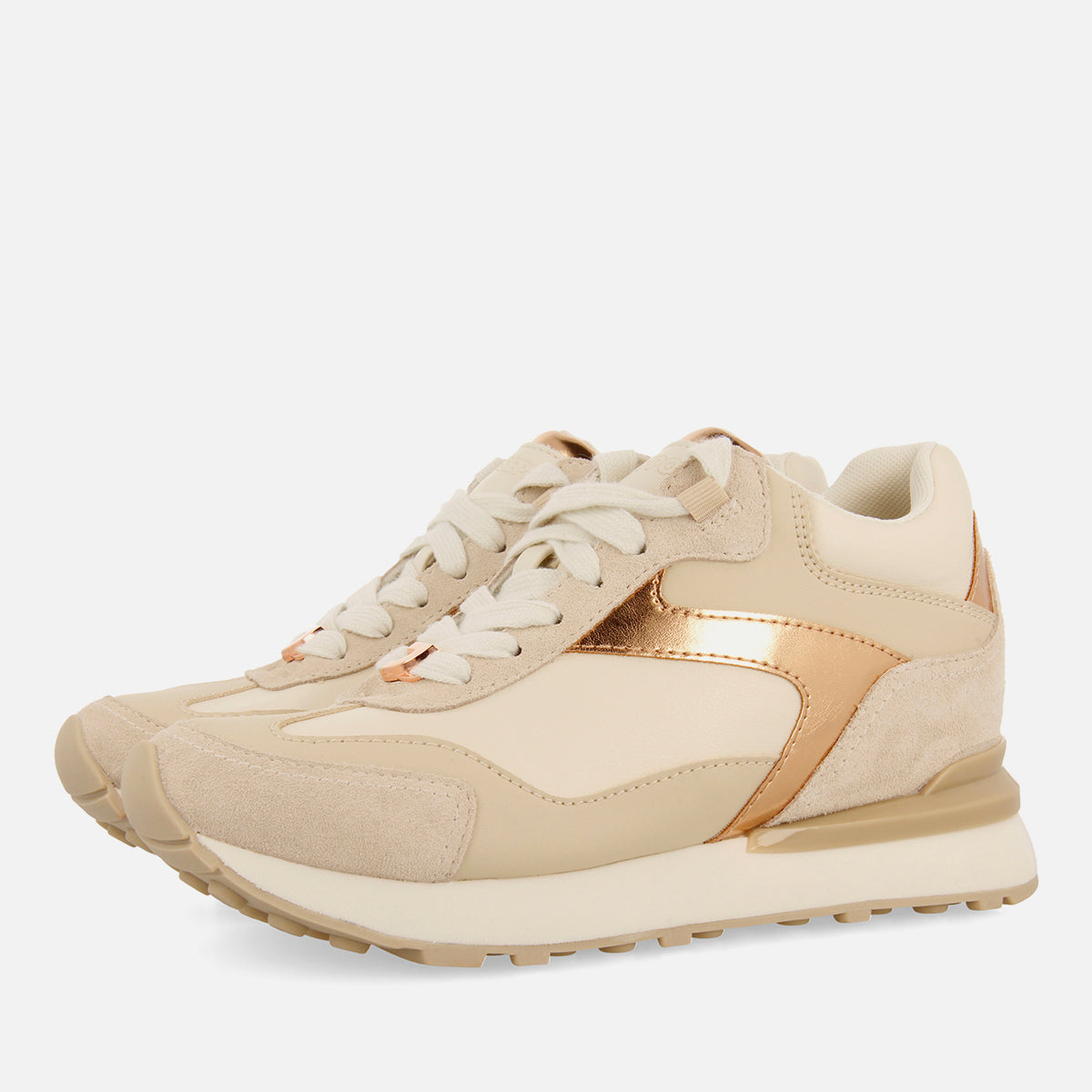 SNEAKERS METALLIZZATE CON ZEPPA INTERNA CASTILE