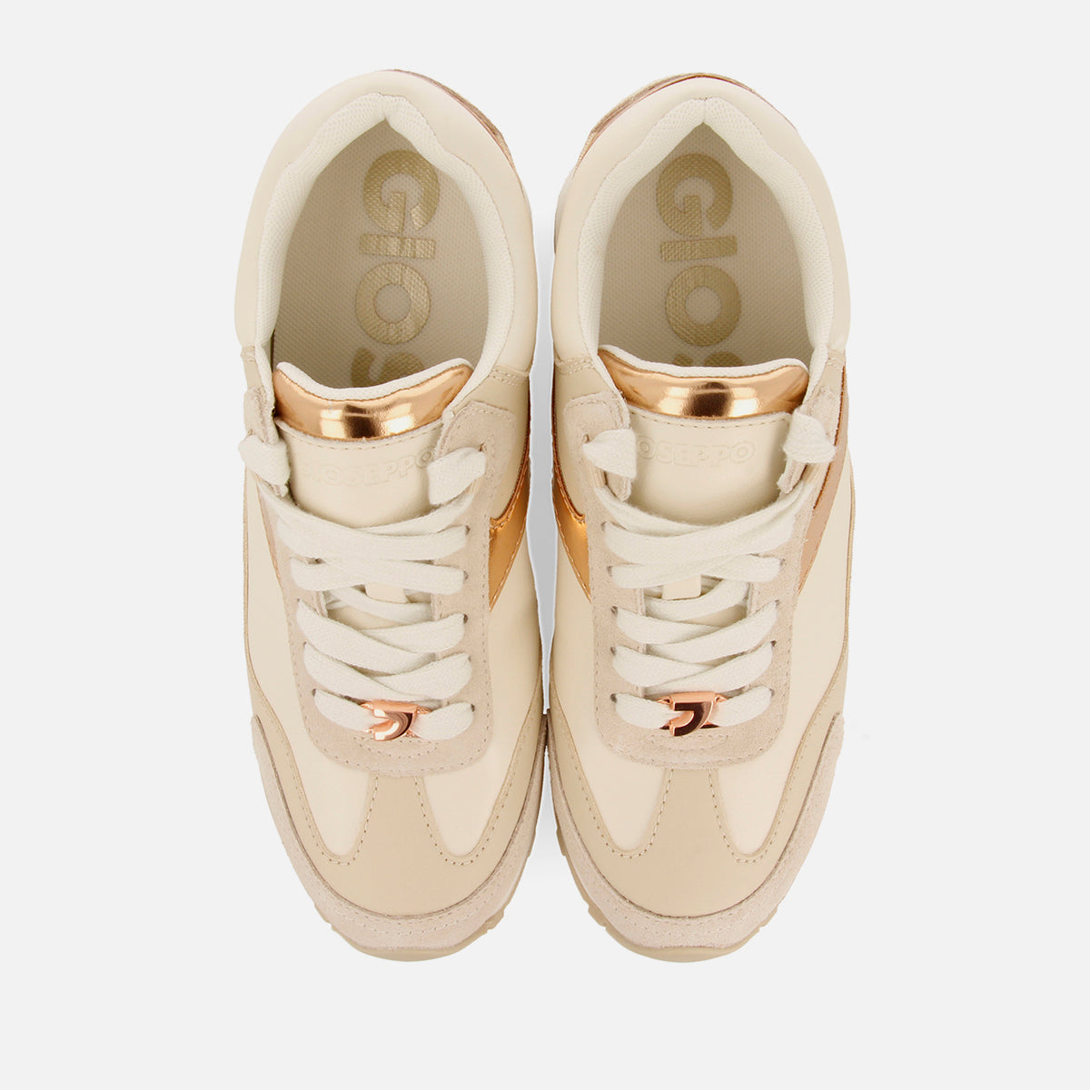 SNEAKERS METALLIZZATE CON ZEPPA INTERNA CASTILE