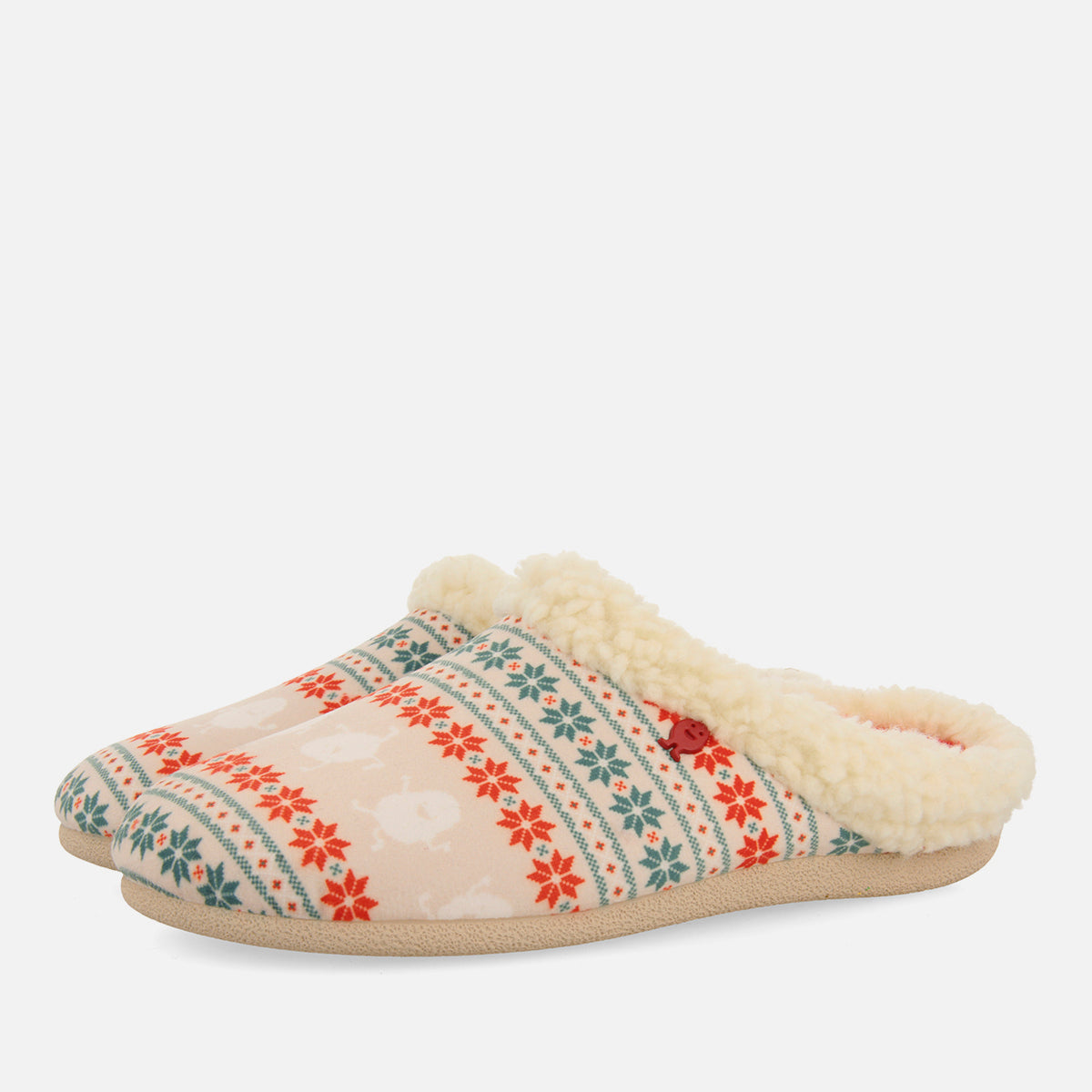 WINTER PRINT SLIPPERS SZARVAS
