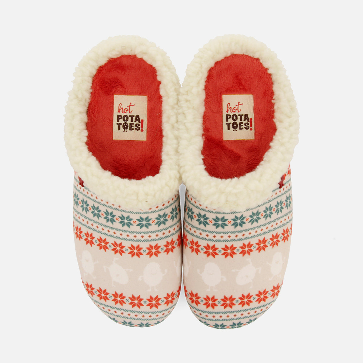 WINTER PRINT SLIPPERS SZARVAS