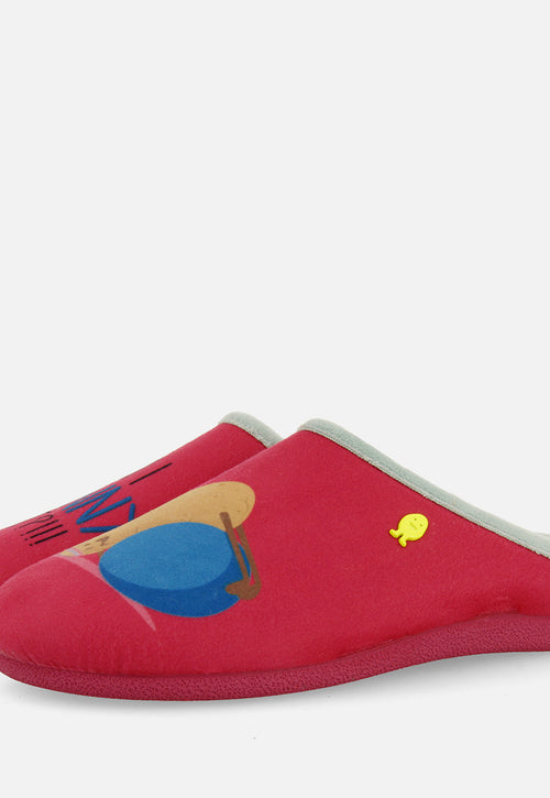CHAUSSONS DE MAISON ROSE MESSAGE BENDORF