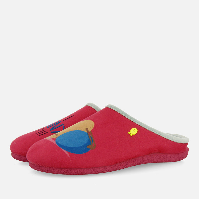 ZAPATILLAS DE CASA ROSA MENSAJE BENDORF