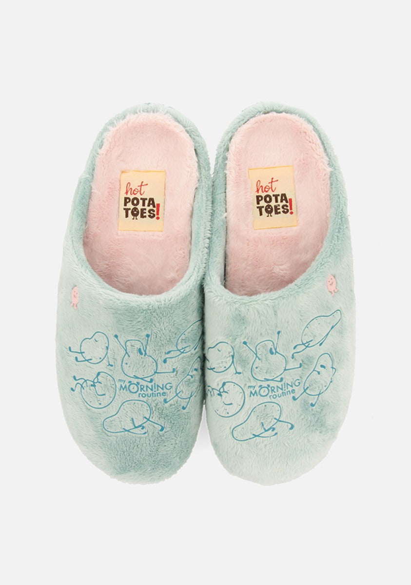 GUILFORD FUR HOUSE SLIPPERS