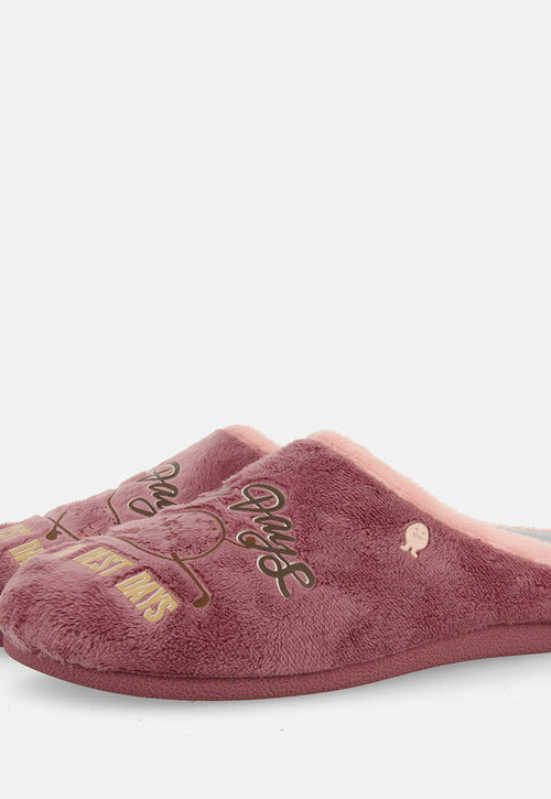 CHAUSSONS D'INTÉRIEUR EN PELUCHE IMPRIMÉE RAKAMAZ