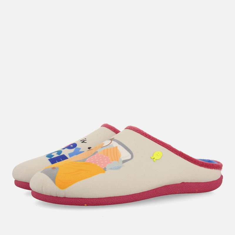 ZAPATILLAS DE CASA BEIGE MENSAJE DANSVILLE