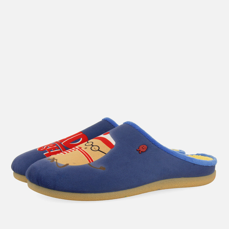 FALLSBURG FAUX FUR PRINT SLIPPERS