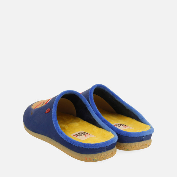 FALLSBURG FAUX FUR PRINT SLIPPERS