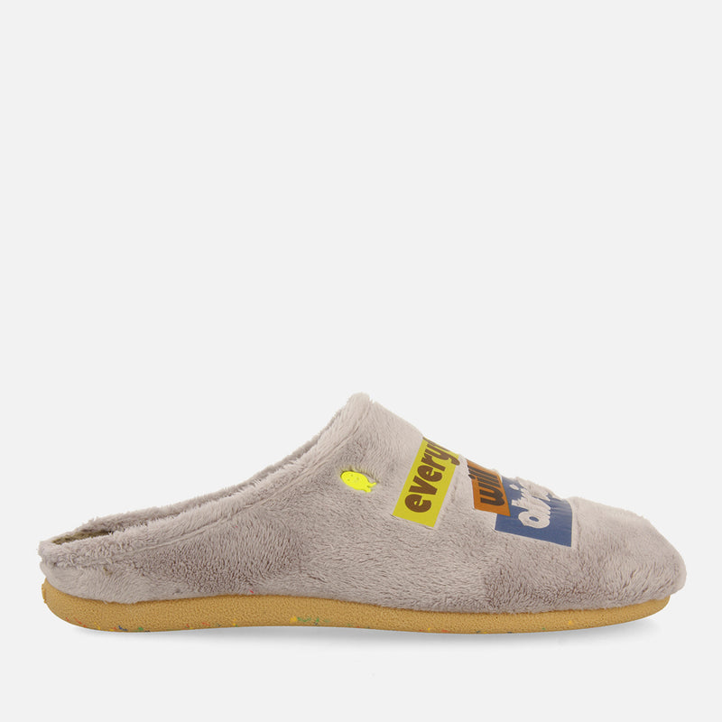 GENESEE FAUX FUR PRINT HOUSE SLIPPERS
