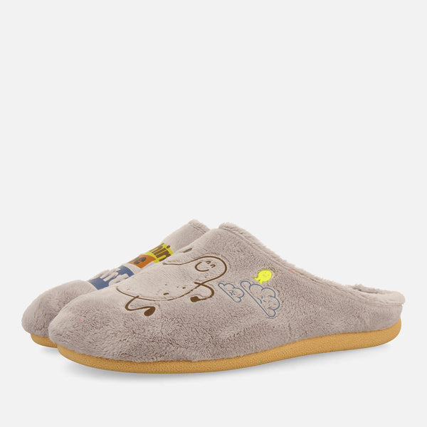 GENESEE FAUX FUR PRINT HOUSE SLIPPERS