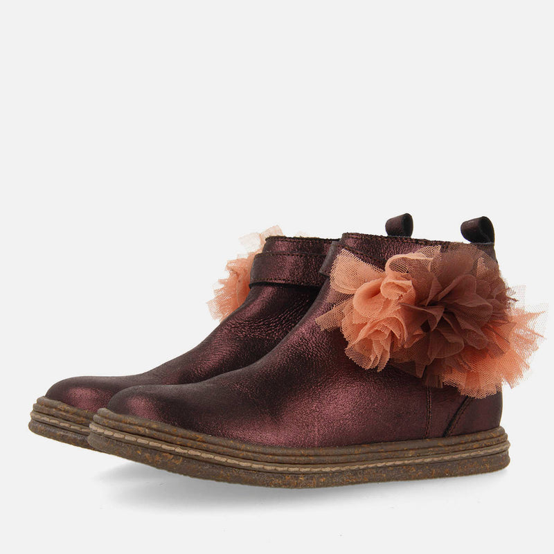 FLOWER-EMBROIDERED LEATHER BOOTS BAAL