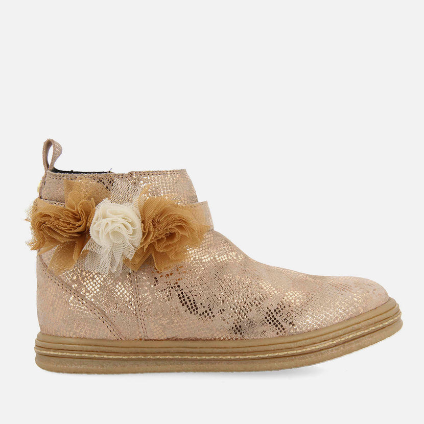 FLOWER-EMBROIDERED LEATHER BOOTS BAAL
