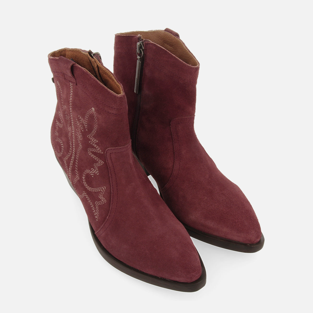 BOTINES COWBOY TACÓN PIEL SERRAJE LENZING