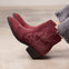 COWBOY BOOTS WITH HEEL IN SUEDE LEATHER LENZING