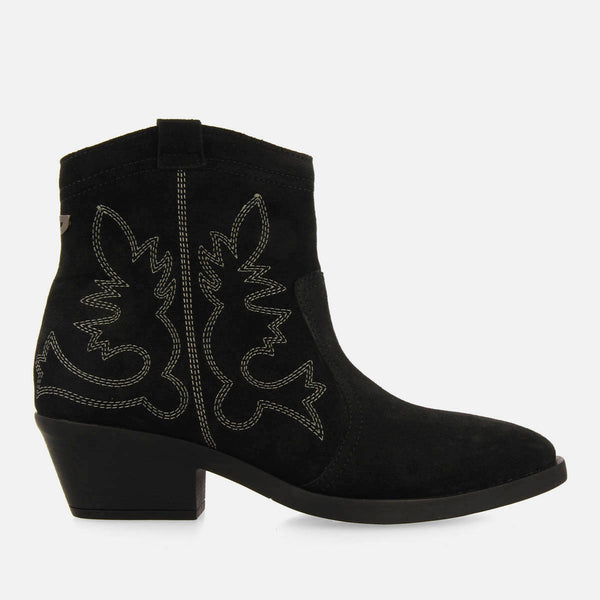 BOTINES COWBOY TACÓN PIEL SERRAJE LENZING