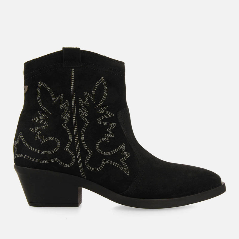 BOTINES COWBOY TACÓN PIEL SERRAJE LENZING