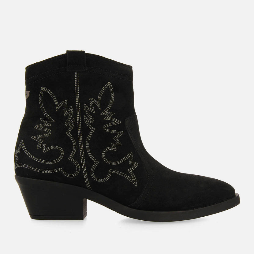 BOTINES COWBOY TACÓN PIEL SERRAJE LENZING