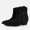 COWBOY BOOTS WITH HEEL IN SUEDE LEATHER LENZING