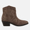 COWBOY BOOTS WITH HEEL IN SUEDE LEATHER LENZING