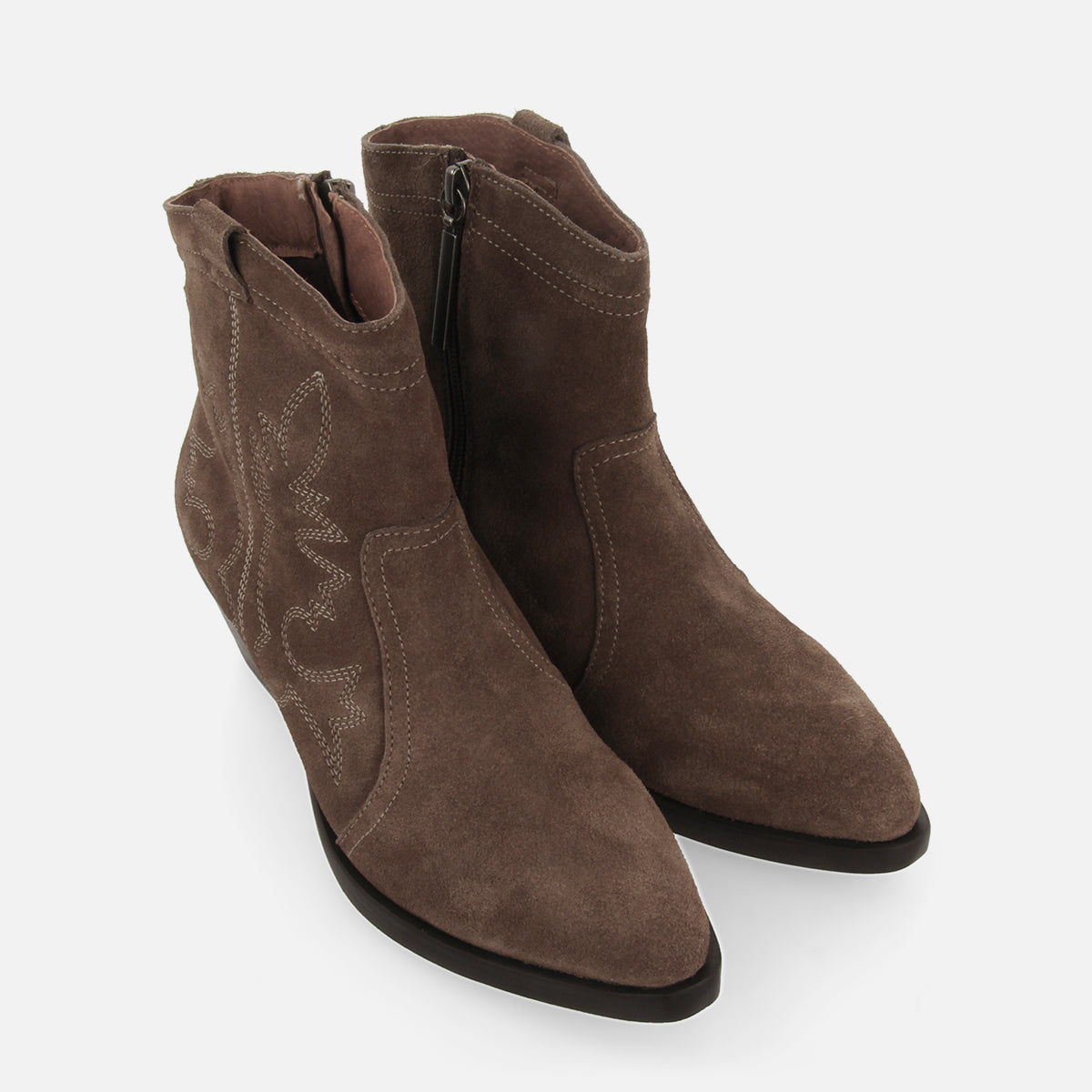 BOTINES COWBOY TACÓN PIEL SERRAJE LENZING