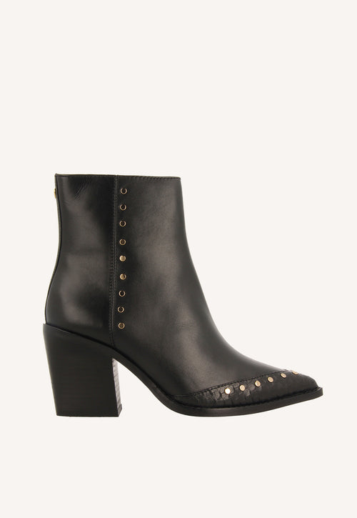 COWBOY BOOTS WITH HEEL IN LEATHER MAISSAU