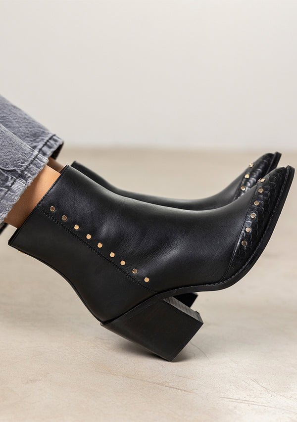 BOTINES COWBOY TACÓN PIEL MAISSAU