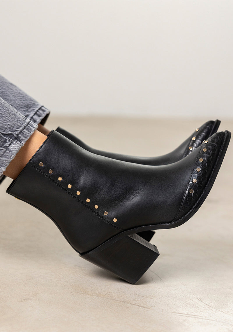 BOTINES COWBOY TACÓN PIEL MAISSAU