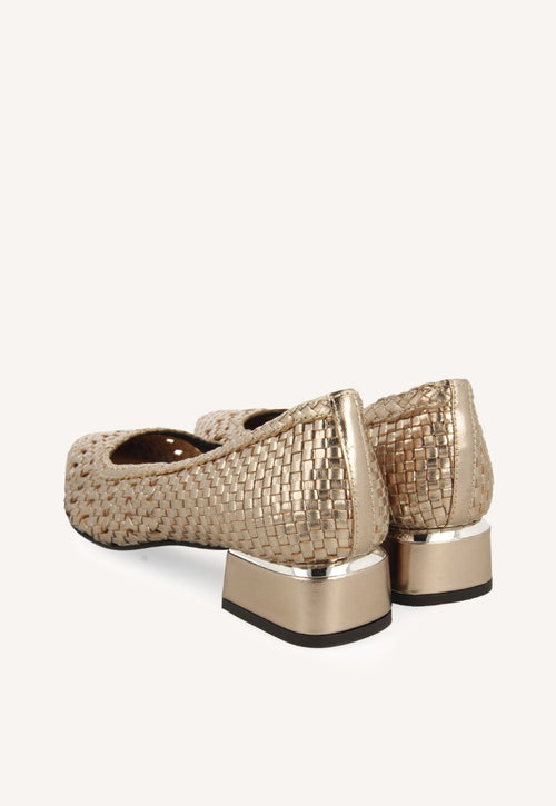 ZAPATOS DE SALÓN METALIZADOS TACHUELAS PIEL MAGLOD