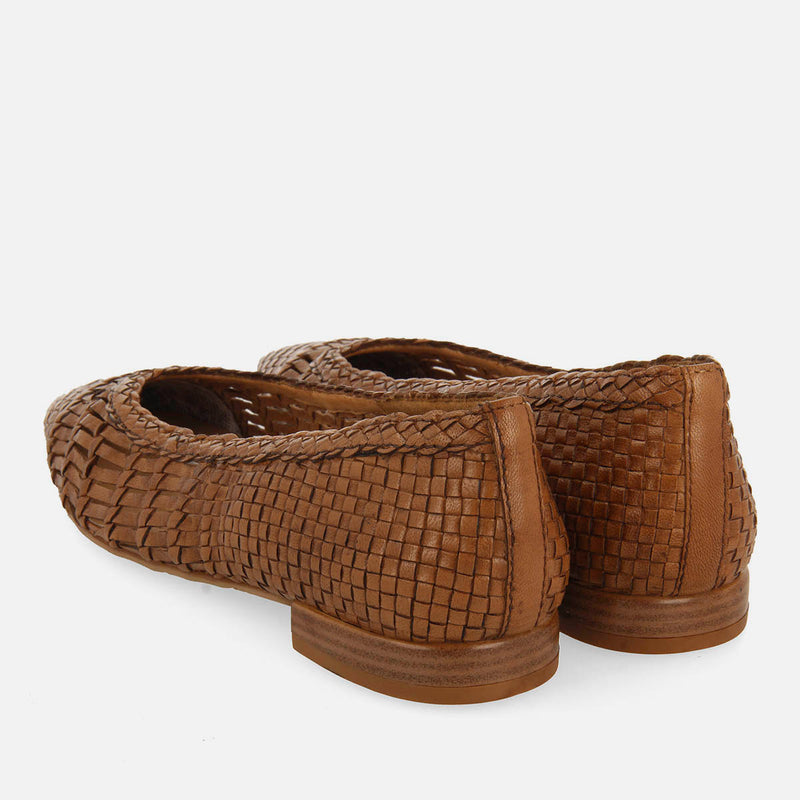 BRAIDED LEATHER BALLET FLATS MORIAH